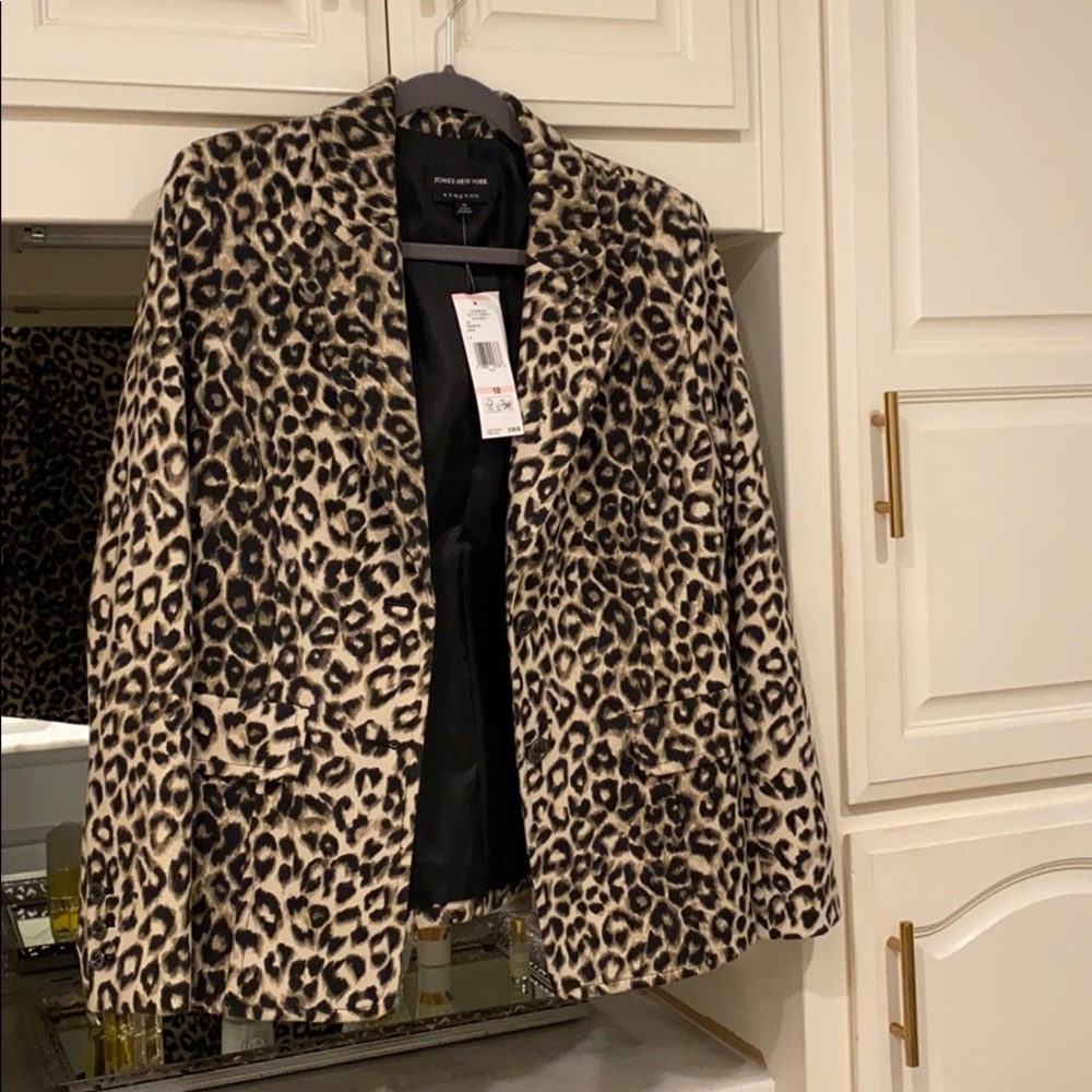 Jones New York Leopard Blazer